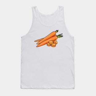 Carrot cartoon illustration Tank Top